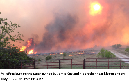 Image: Wildfires in Woodward, OK
